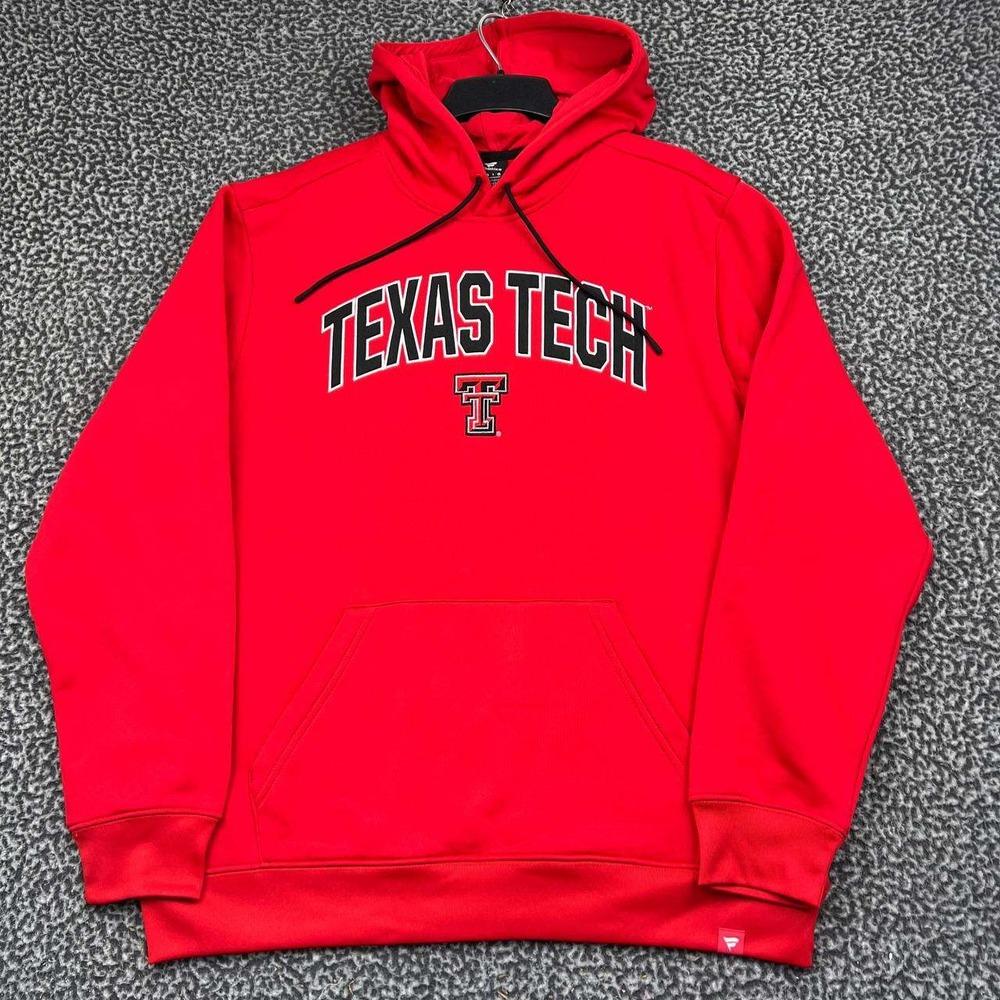 Texas Tech Red Raiders Hoodie Men Large Red Fanatics Pullover Long Sleeve New L